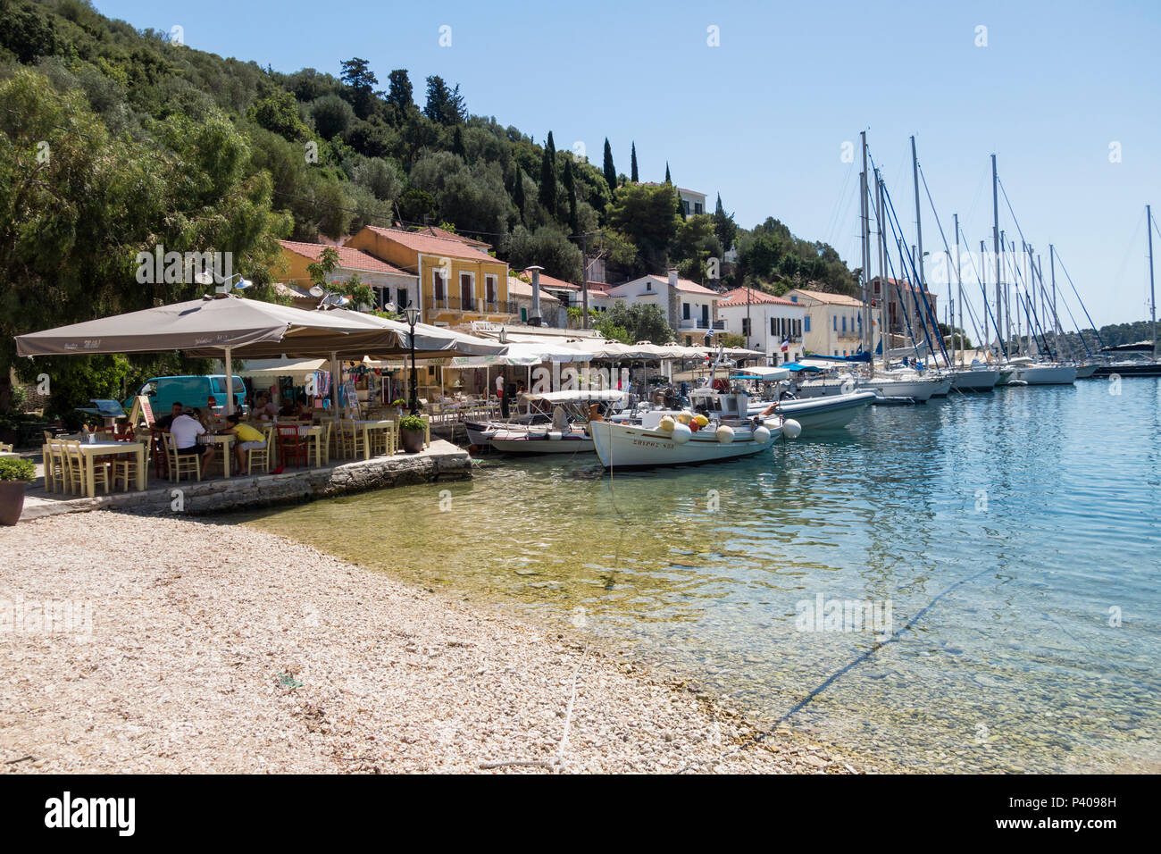 Kióni, Ithaka, Griechenland Stockfoto