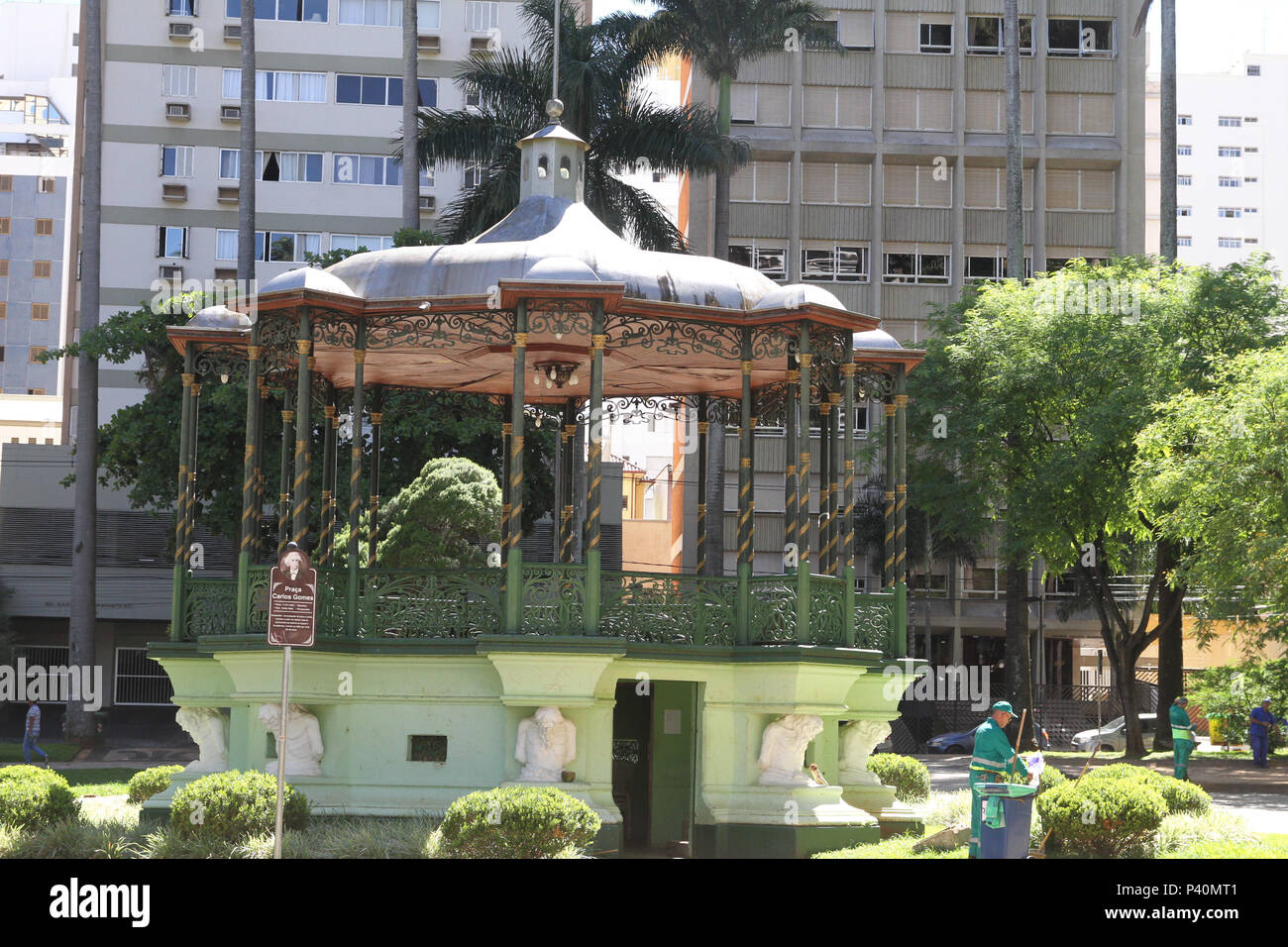 Besuchen da praça Carlos Gomes, keine Centro de Campinas, SP. Stockfoto