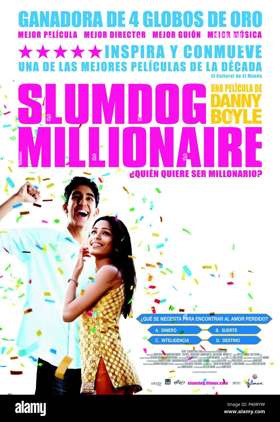 Original Film Titel: Slumdog Millionär. Englischer Titel: "Slumdog Millionaire". Regisseur: Danny Boyle, LOVELEEN TANDAN. Jahr: 2008. Credit: CELADOR FILMS/FILM4 / Album Stockfoto