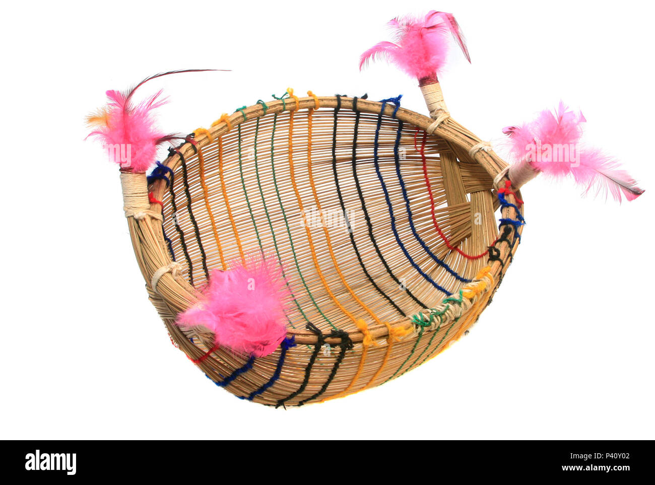 Cesta Indígena Artesanato Indígena Cesta Indígena Artesanato Indígena Stockfoto