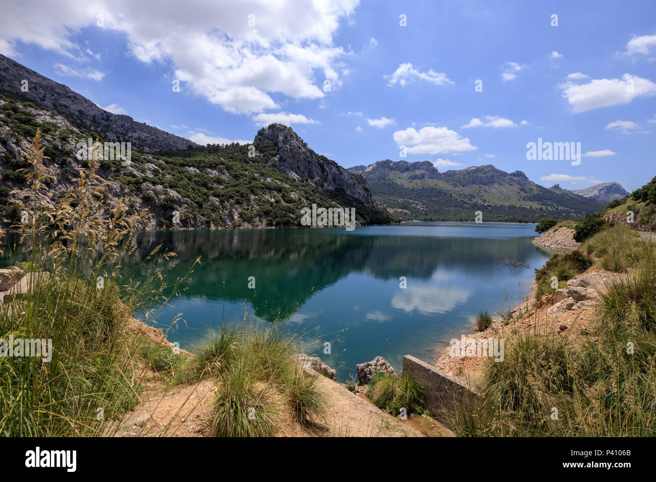 Gorg Blau, künstlichen See, wasser Vorrat Mallorca Spanien Stockfoto