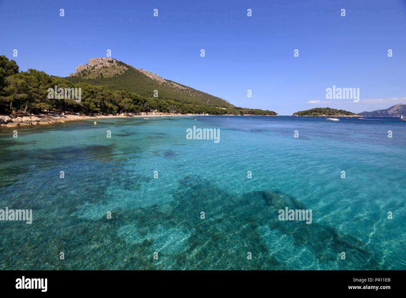Formentor sauberes Wasser Meer Marine, Serra de Tramuntana, Mallorca Spanien Welterbe Stockfoto