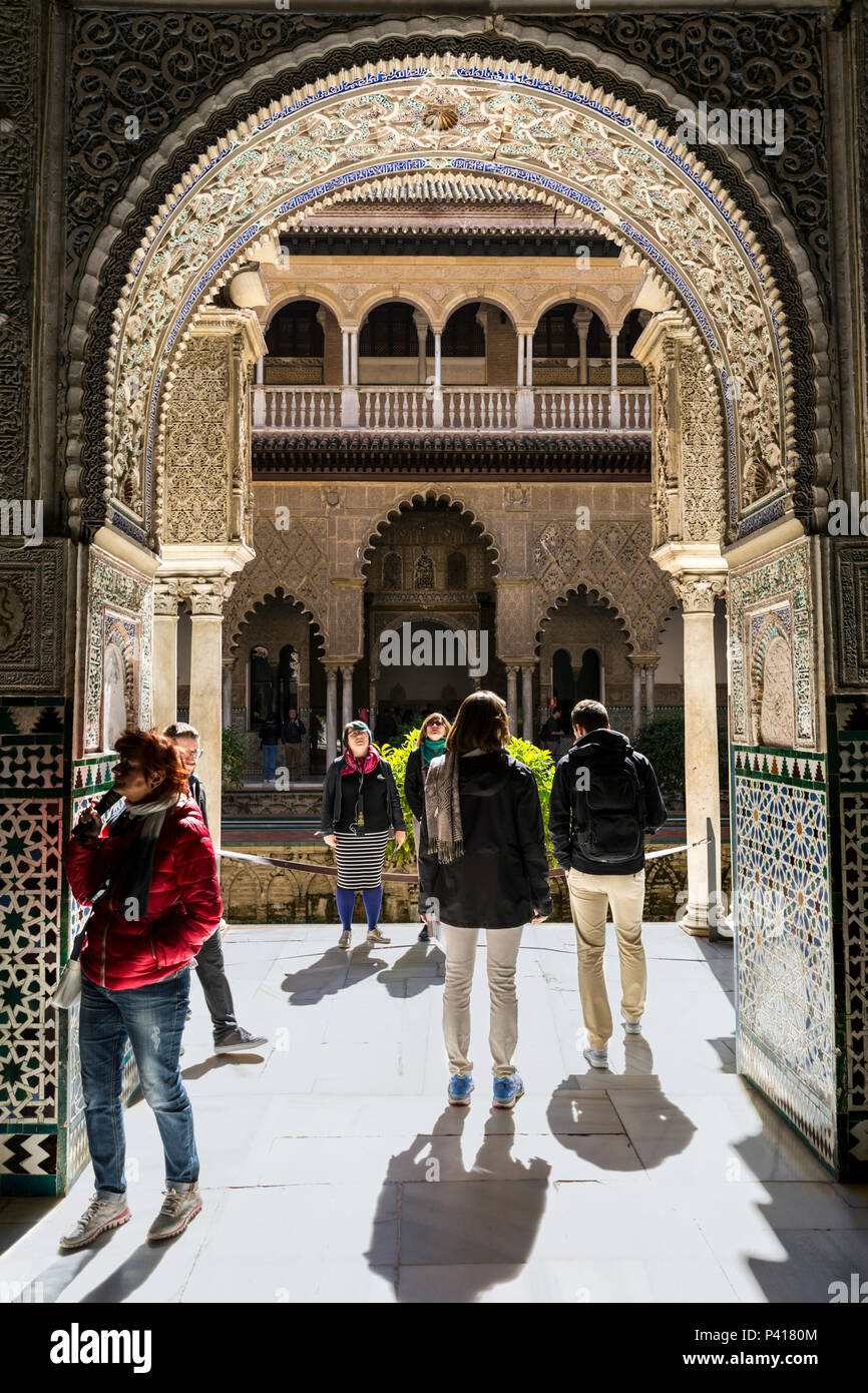 Fotohintergrund Sevilla Plaza De España – 2,1x1,5 M, Polyester, Renaissance-Stil