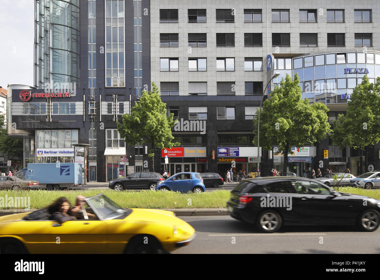 Berlin, Deutschland, Bürogebäude in der Frankfurter Allee in Berlin-Friedrichshain Stockfoto