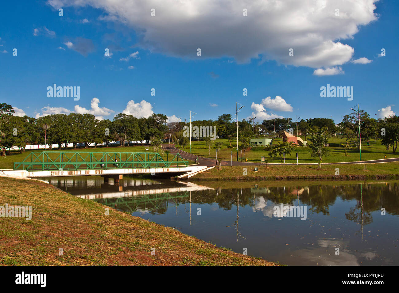 Campo Grande - MS Parque das Nações Indígenas Parque Urbano Parque Campo Grande, Mato Grosso do Sul Brasilien Centro Oeste Stockfoto