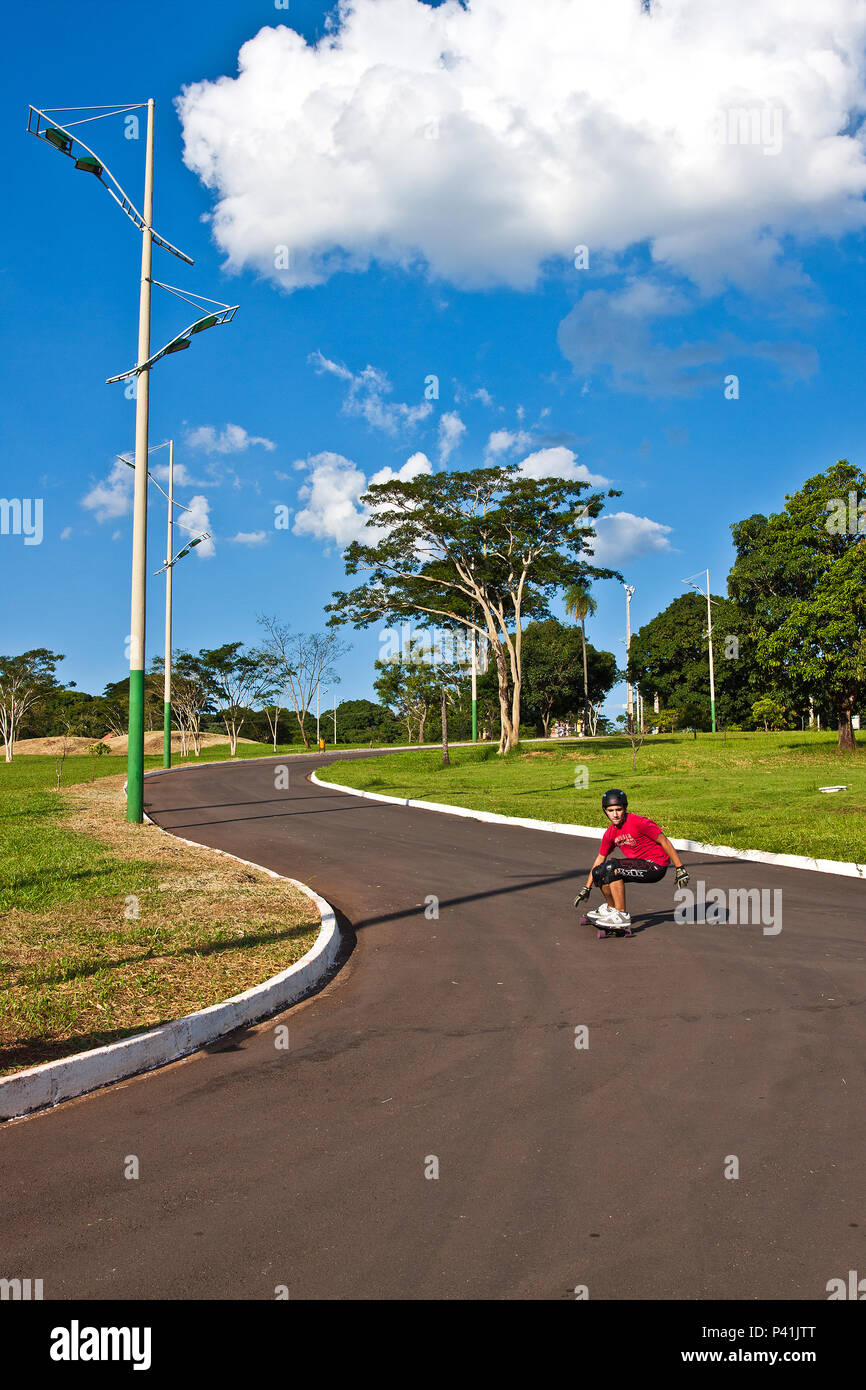 Campo Grande - MS Skate Esporte im Parque Parque da Cidade de Campo Grande Parque das Nações Indígenas Parque Urbano Stockfoto