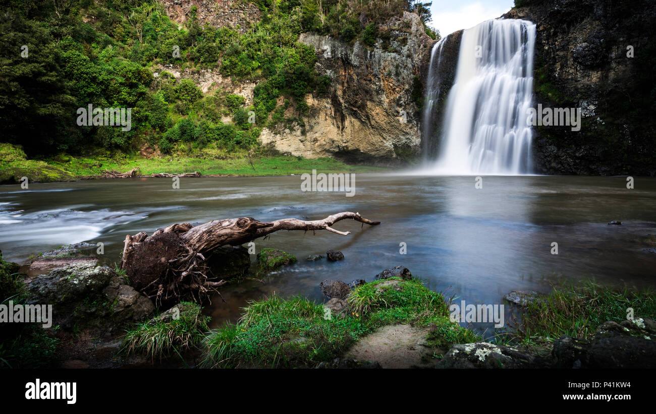 Huna Wasserfall South Auckland Neuseeland Stockfoto