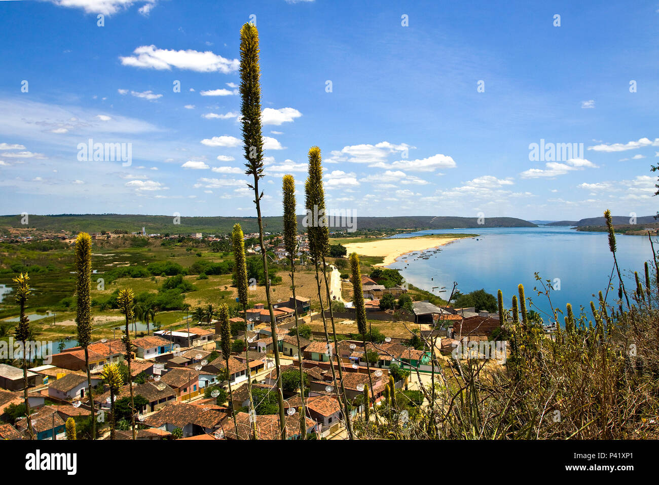 Pao de Açucar - AL Rio São Francisco Cidade de Pao de Açucar Nordeste Pao de Açucar Alagoas Brasilien Stockfoto