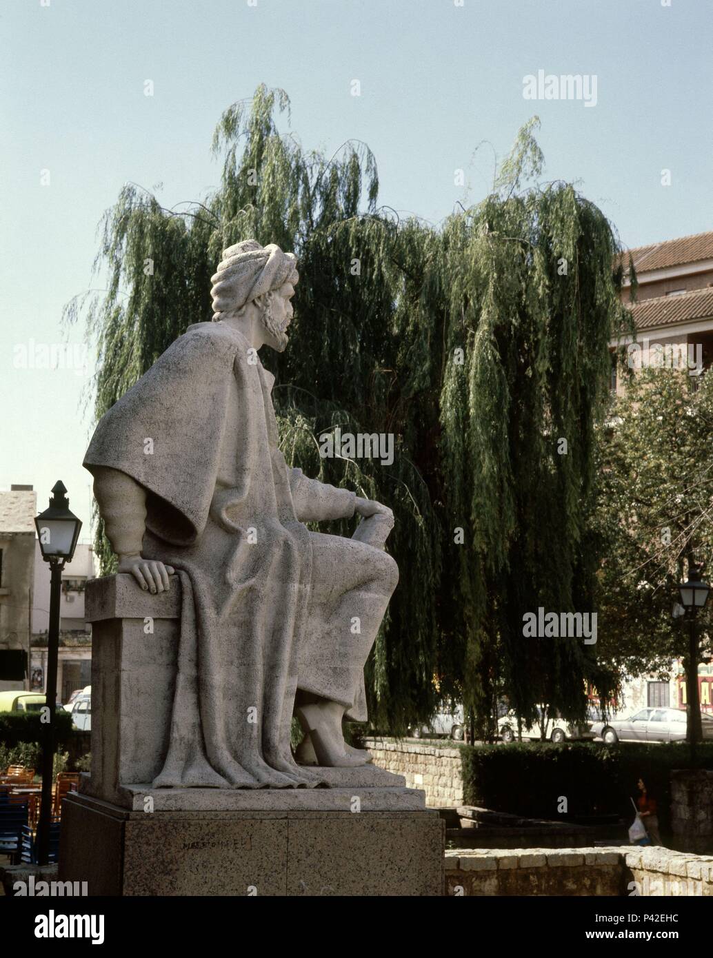 MONUMENTO A AVERROES. Ort: Außen, CORDOBA, Spanien. Stockfoto