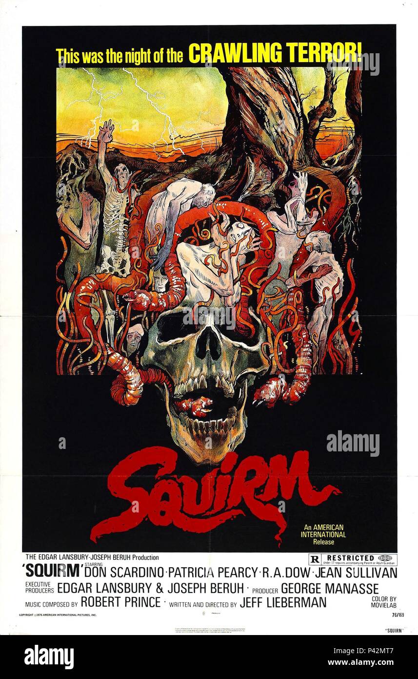 Original Film Titel: SQUIRM. Englischer Titel: SQUIRM. Regisseur: JEFF LIEBERMAN. Jahr: 1976. Credit: AIP/Album Stockfoto