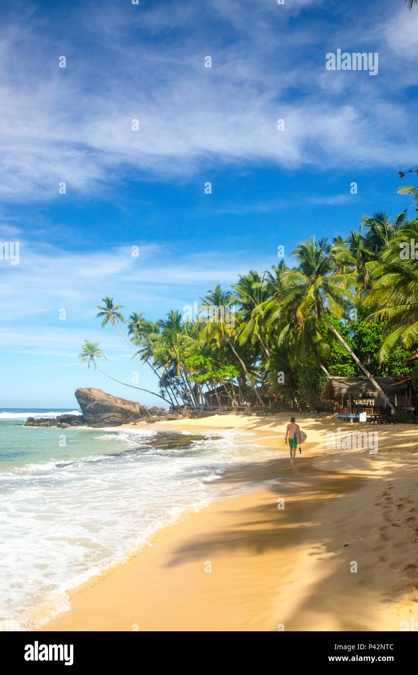 Dalawella Beach, Unawatuna, Sri Lanka Stockfoto