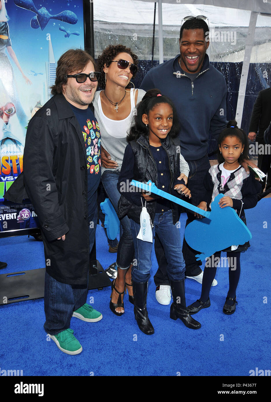 Jack Black Nicole Murphy Mit Kindern Und Freund Michael Strahan Monster Vs Aliens Premiere Auf Der Gibson Amphitheatre In Den Universal Studios In Los Angeles 07 Blackjack Murphy Jpg 07 Blackjack