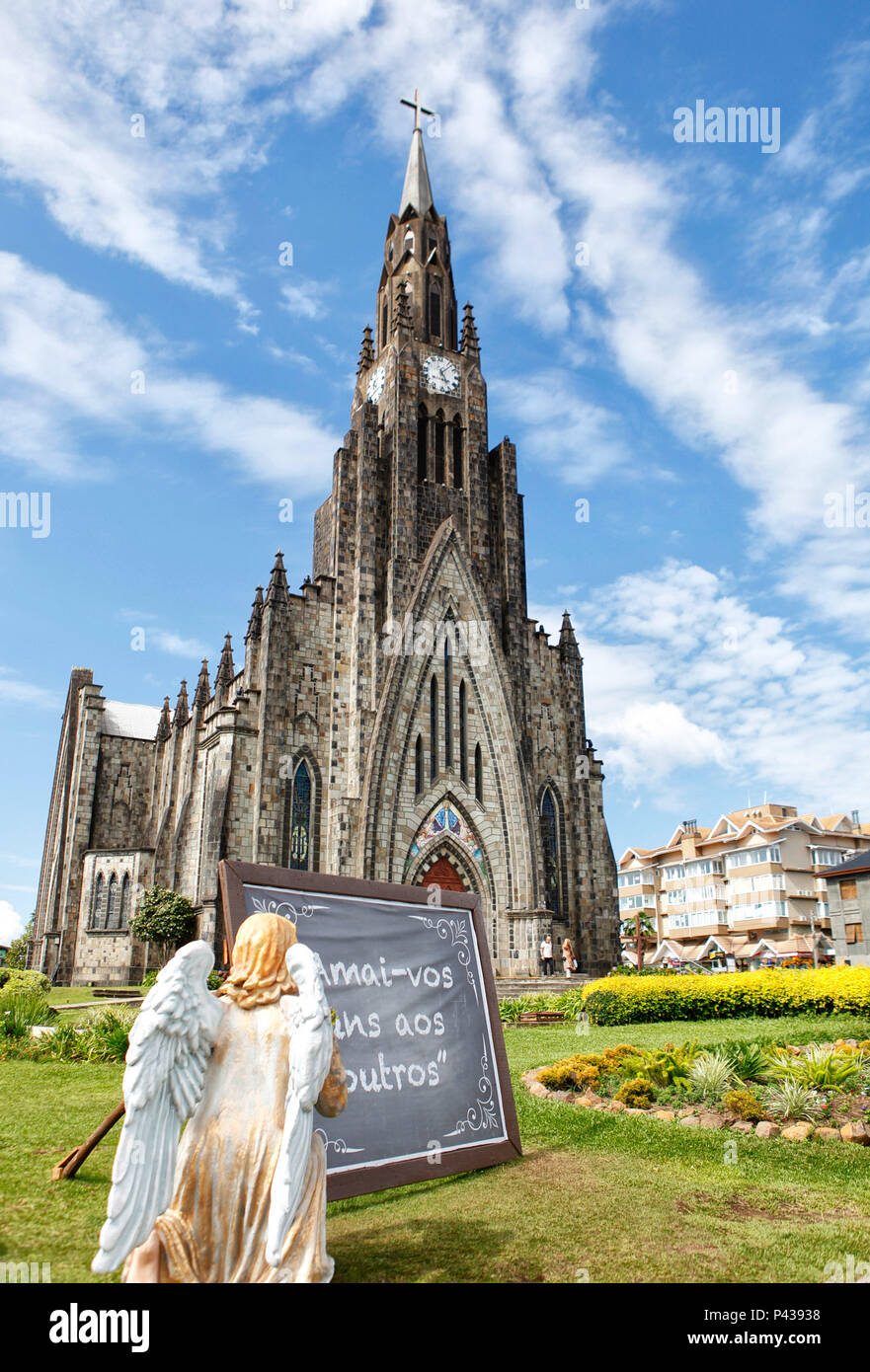 Catedral de Pedra ou Catedral Nossa Senhora de Lourdes, em Canela, RS Stockfoto