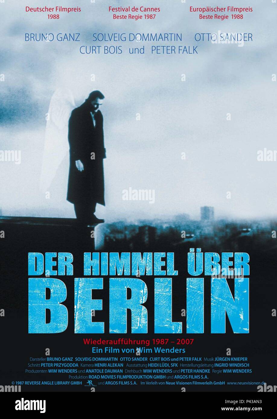 Original Film Titel Der Himmel Uber Berlin Englischer Titel Flugel Der Sehnsucht Regisseur Wim Wenders Jahr 1987 Quelle Westdeutscher Rundfunk Album Stockfotografie Alamy