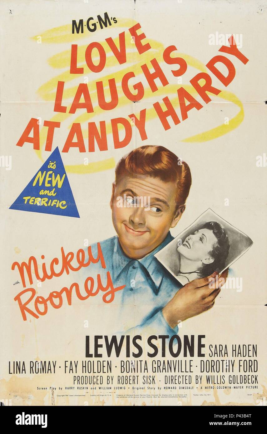 Original Film Titel: LIEBE LACHT ANDY HARDY. Englischer Titel: LIEBE LACHT ANDY HARDY. Regisseur: WILLIS GOLDBECK. Jahr: 1946. Credit: MGM /Album Stockfoto