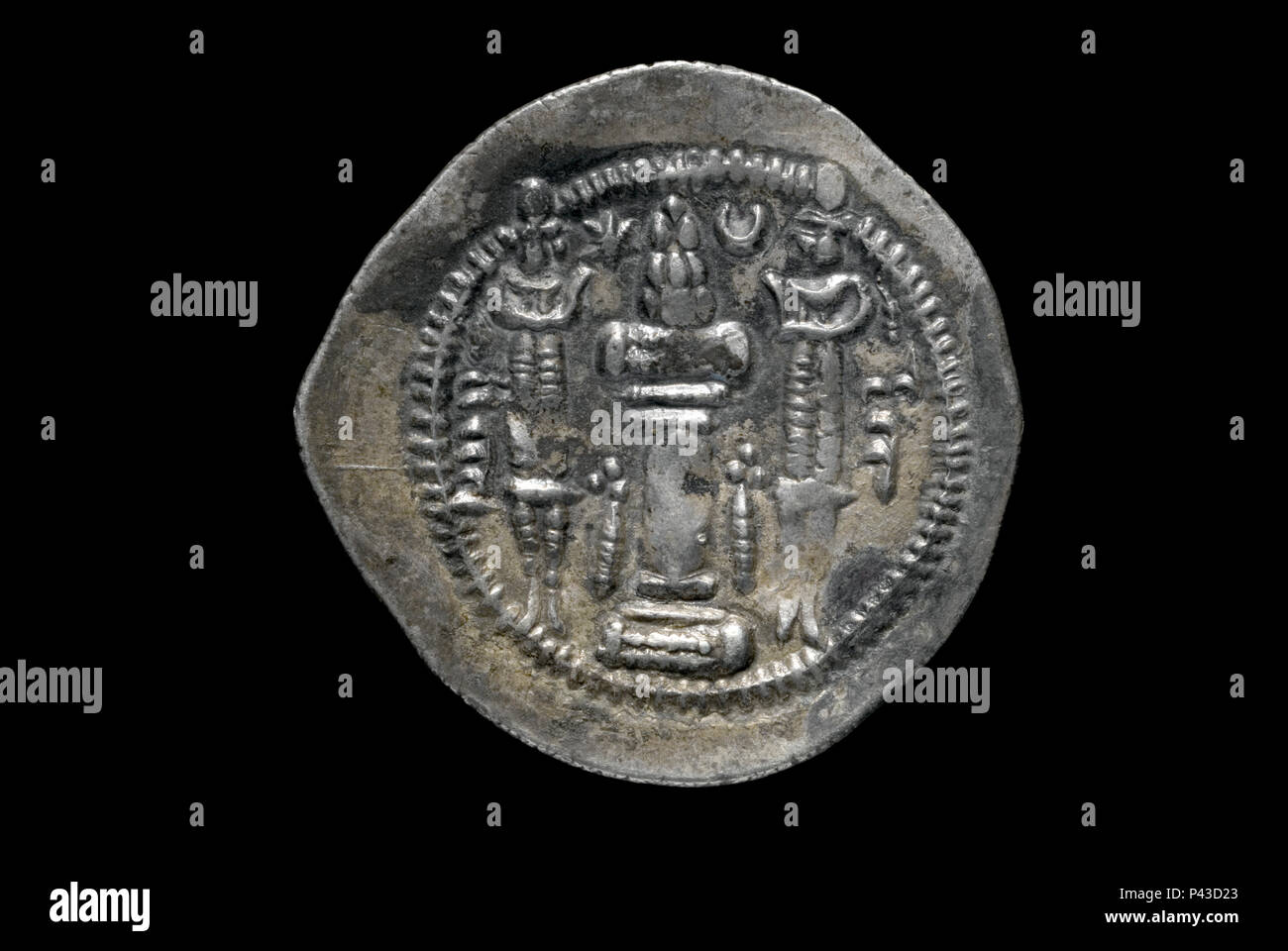 Sassanidischen Münze von Kavadh I Stockfoto