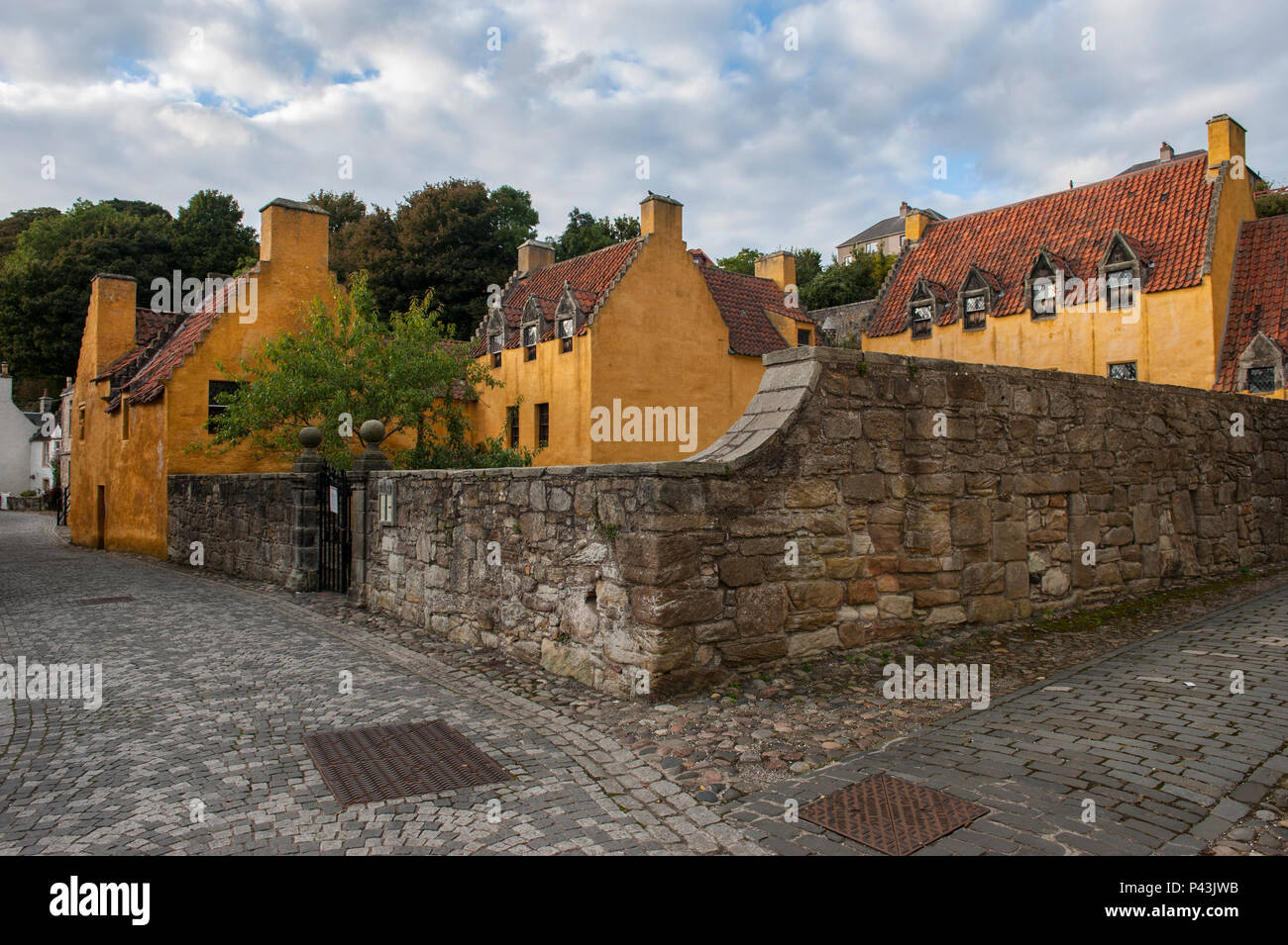 Folgende Sehenswürdigkeiten: Culross Palace, in dem kleinen Dorf folgende Sehenswürdigkeiten: Culross in Fife, Schottland Stockfoto