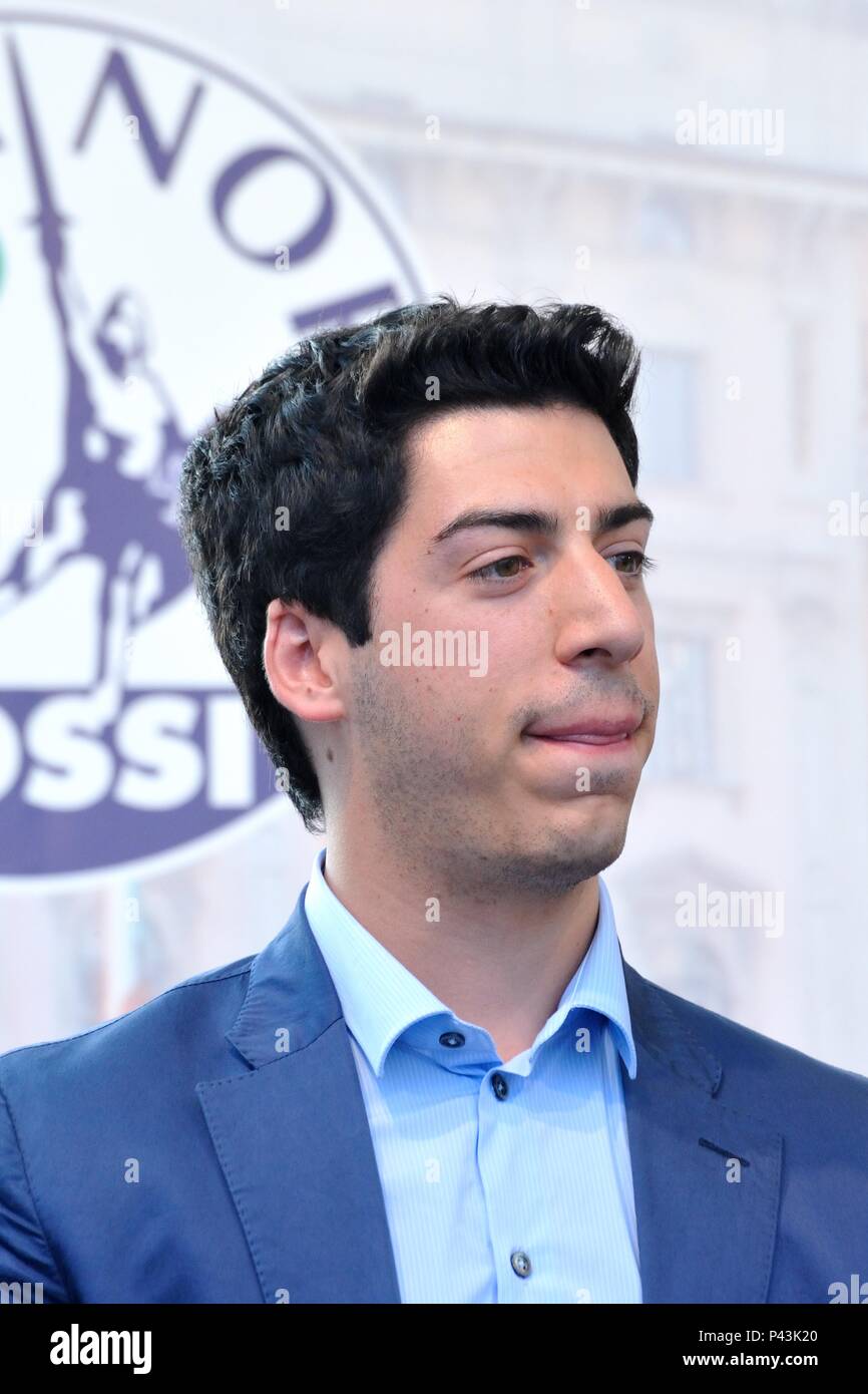 Renzo Bossi während der Lega Nord treffen in Milano 13-05-2011 Stockfoto