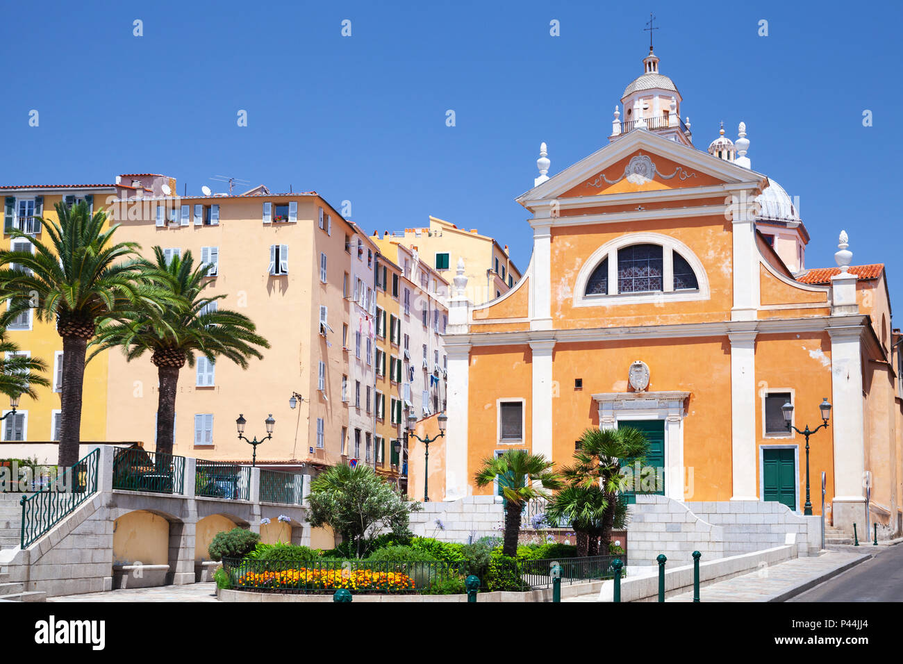 Kathedrale Unserer Lieben Frau von der Himmelfahrt. Ajaccio, Korsika, Frankreich Stockfoto