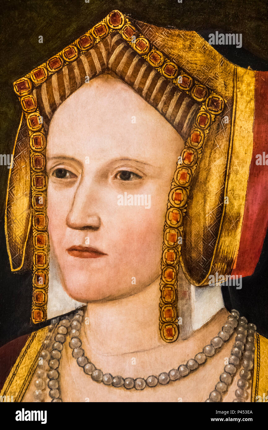 Porträt von Katherine von Aragon von unbekannter Künstler vom 1520 Stockfoto