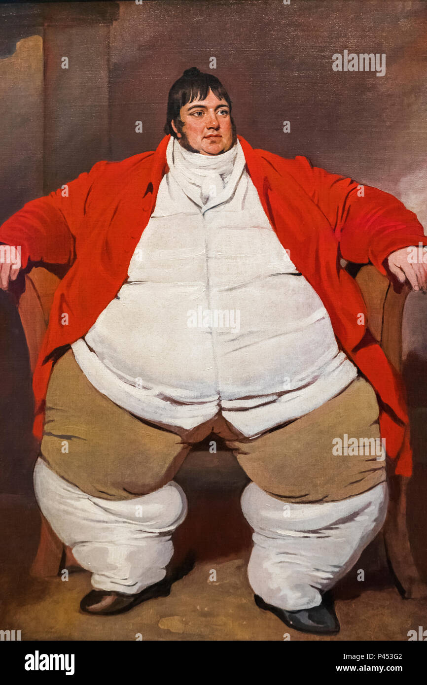 Porträt Daniel Lambert Stockfoto