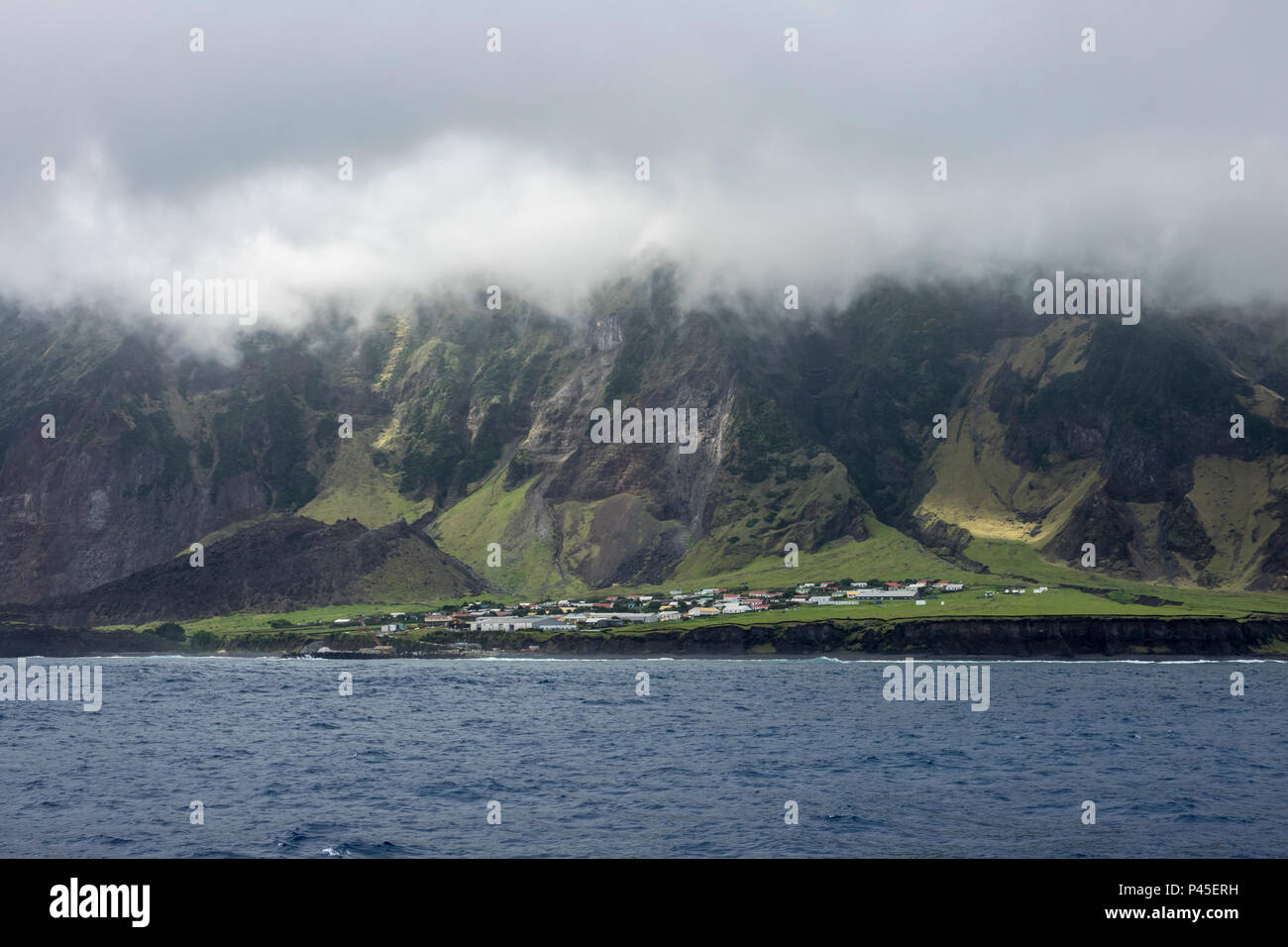 Sturm über Tristan da Cunha, Britisches Überseegebiete Stockfoto