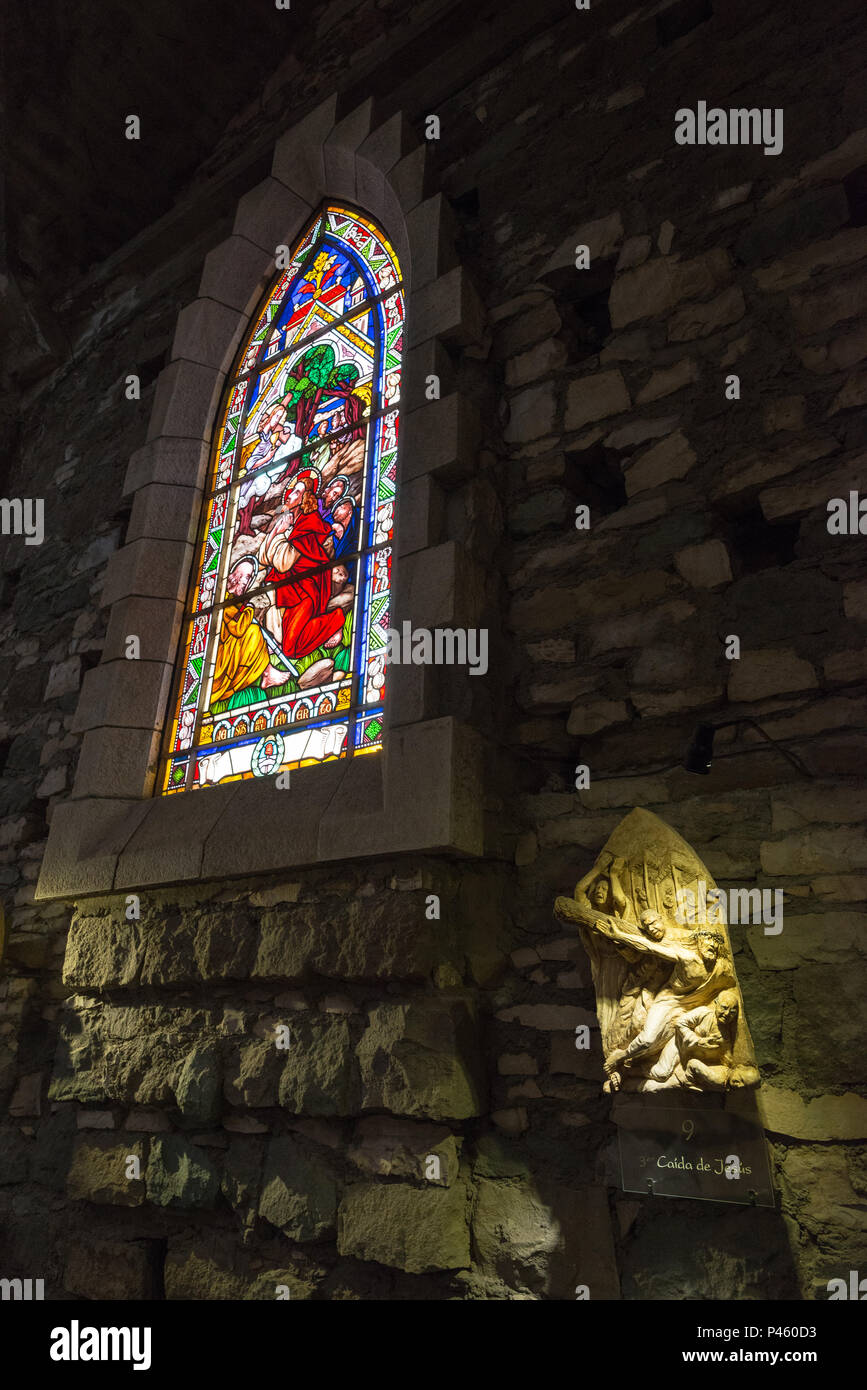 Die Kathedrale Unserer Lieben Frau von Nahuel Huapi [1] (Spanisch: Catedral de Nuestra Señora Del Nahuel Huapi) [2] auch San Carlos de Bariloche entfernt. Stockfoto