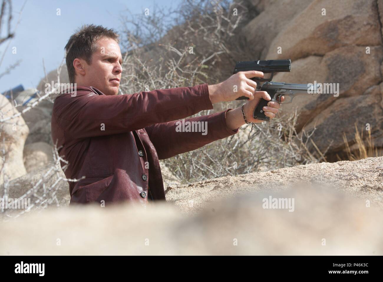 Original Film Titel: sieben Psychopathen. Englischer Titel: sieben Psychopathen. Film Regie: Martin MCDONAGH. Jahr: 2012. Stars: SAM ROCKWELL. Credit: BLUEPRINT BILDER / Album Stockfoto