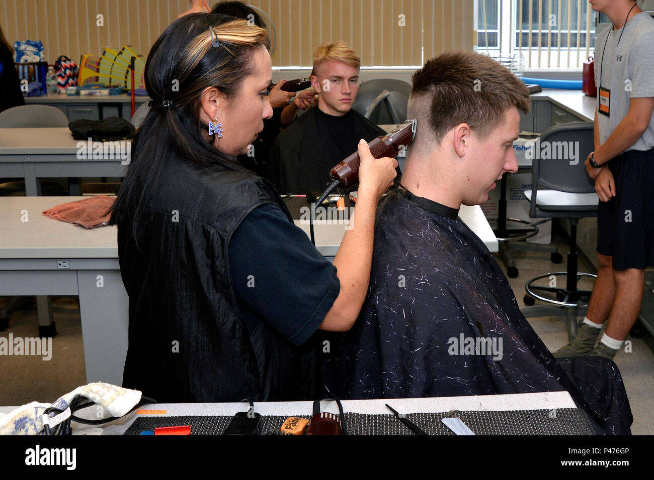 The Military Haircut Stockfotos The Military Haircut