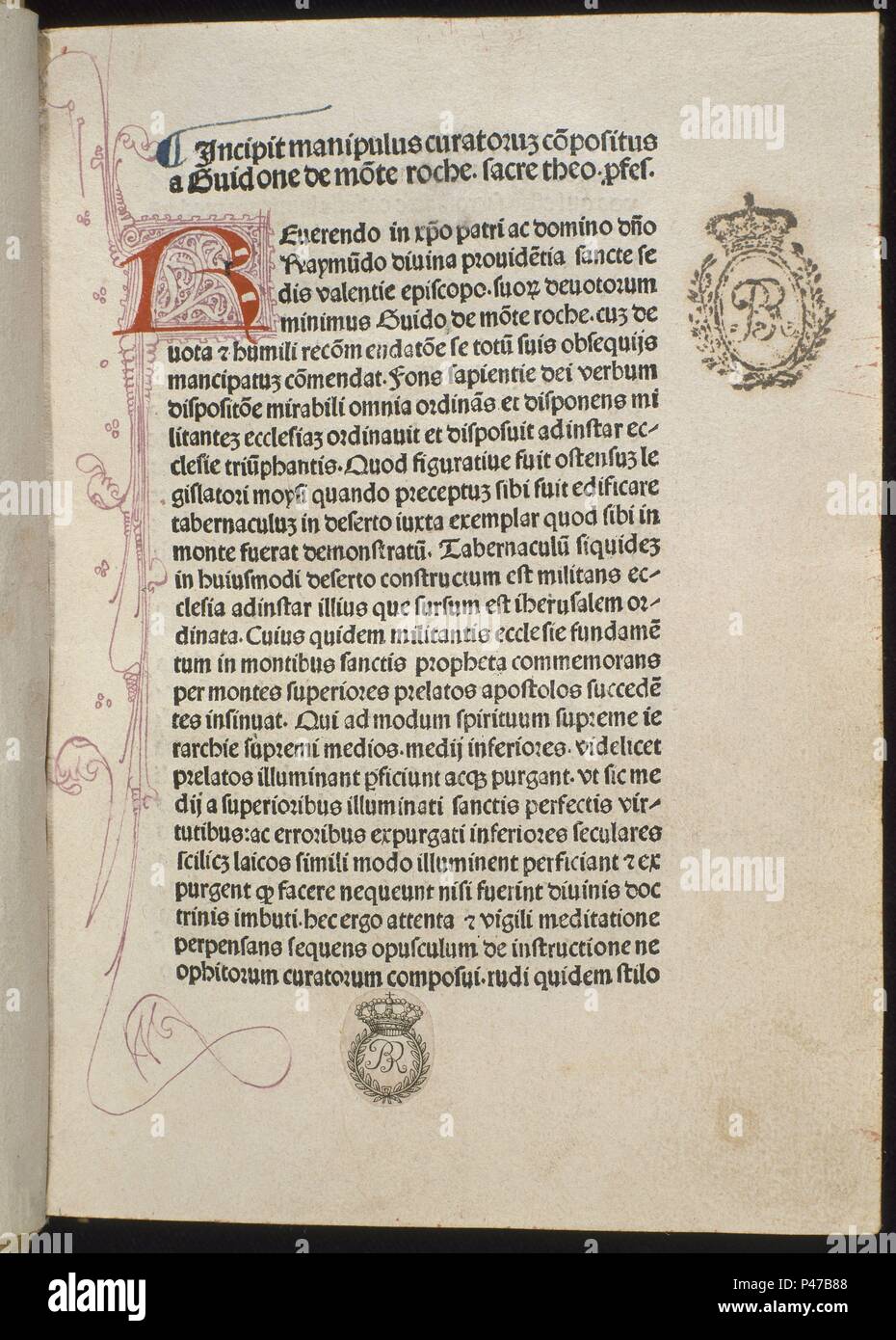 DE RE AEDIFICATORIA (1485). Autor: Leon Battista Alberti (1404-1472). Lage: Biblioteca Nacional - COLECCION, MADRID, SPANIEN. Stockfoto