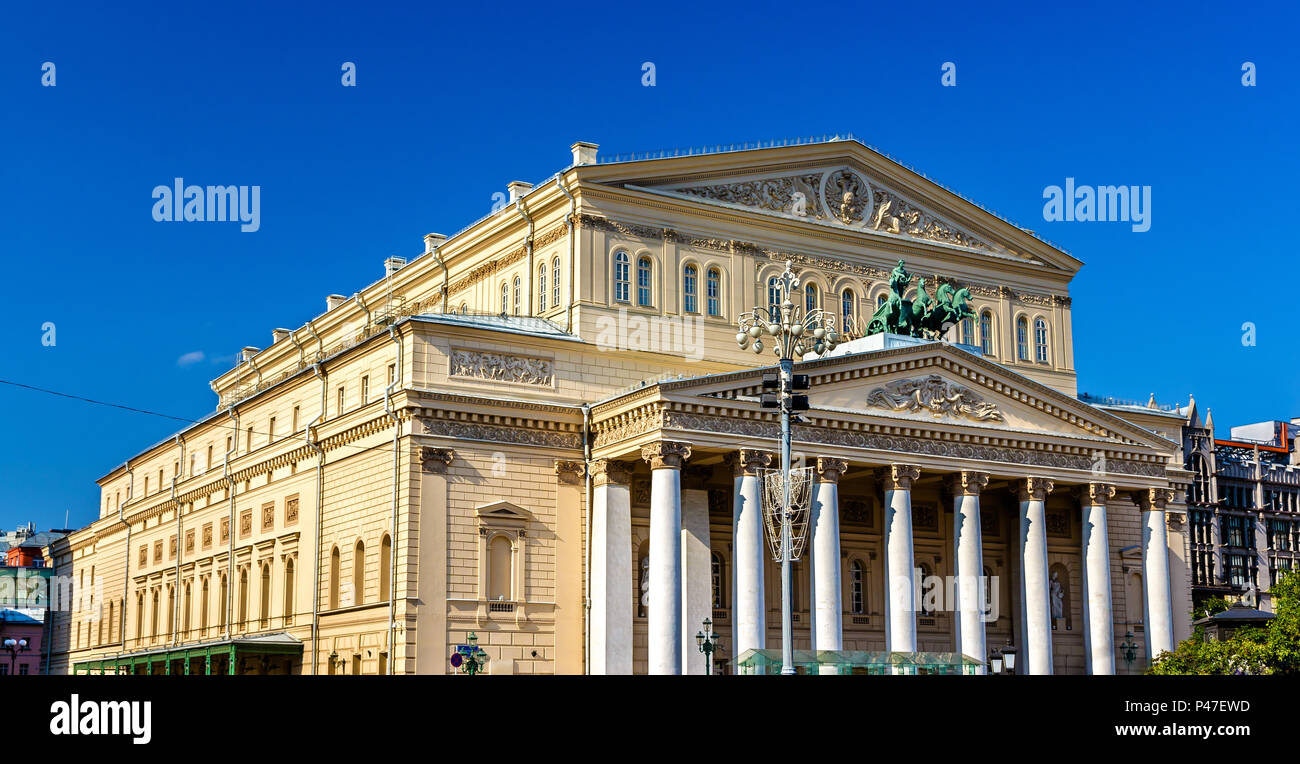 Das Bolschoi-Theater in Moskau, Russland Stockfoto