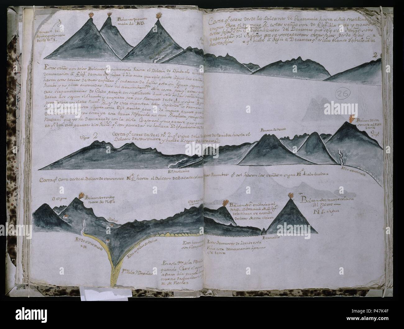 CARTA TOPOGRAFICA DEL PERU - RUTAS DEL PACIFICO. Lage: Museo Naval / MINISTERIO DE MARINA, MADRID, SPANIEN. Stockfoto