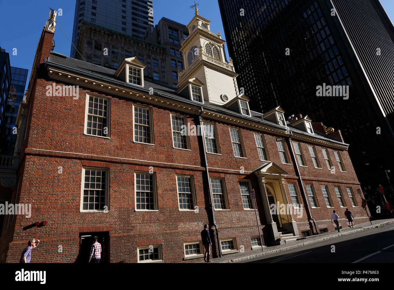 Die historische Old State House auf dem Freedom Trail, Boston, Massachusetts Stockfoto