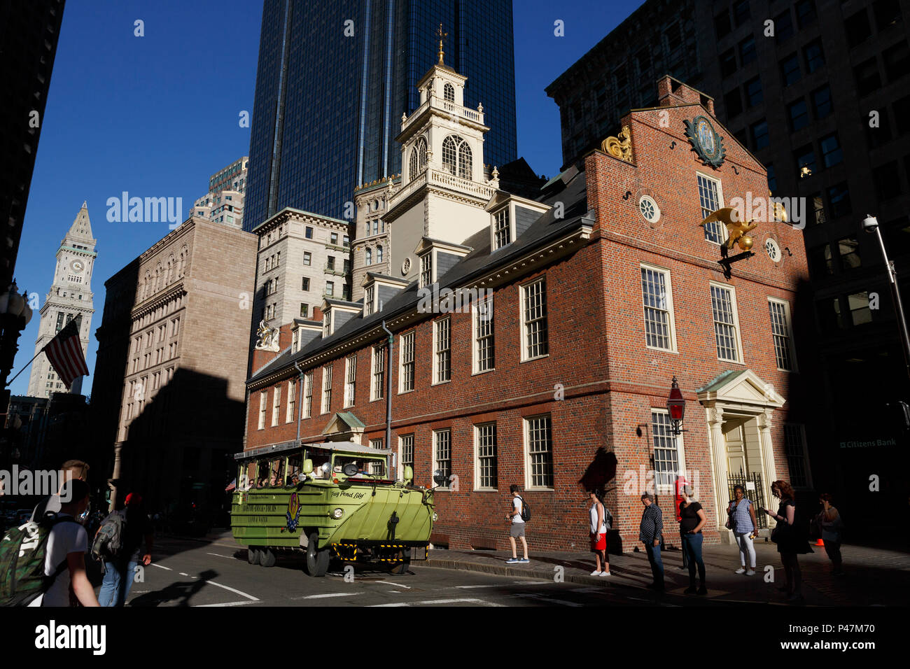 Die historische Old State House auf dem Freedom Trail, Boston, Massachusetts Stockfoto