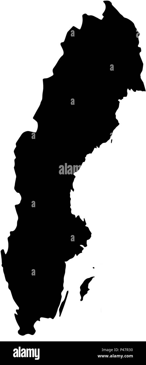 Schweden Schwarze Karte Stockfotos Und Bilder Kaufen Alamy