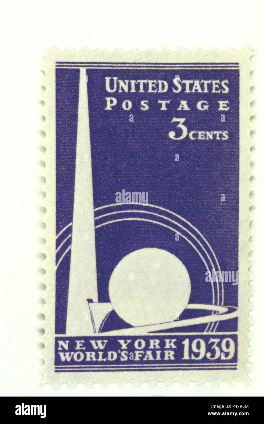 Nicht 1198844 US BRIEFMARKE 3 Cent New York World 1939 Messe Stockfoto
