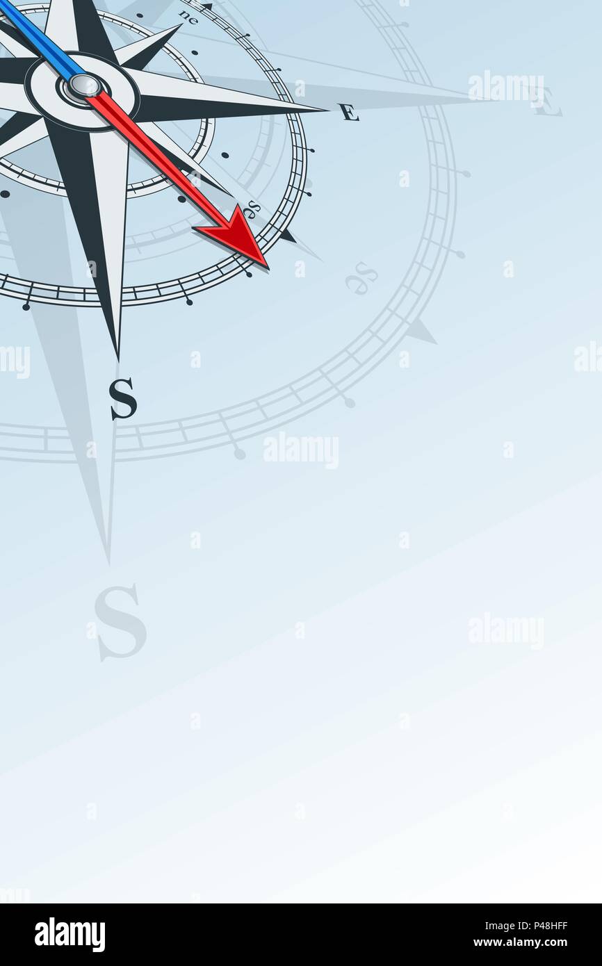 Kompass Südosten Hintergrund Vector Illustration Stock Vektor