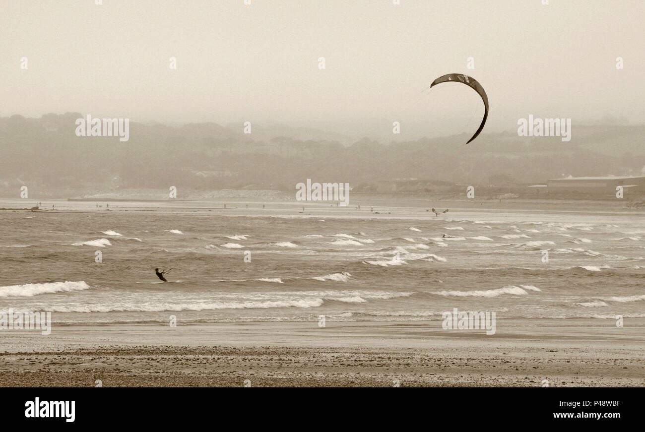 Kitesurfen Stockfoto