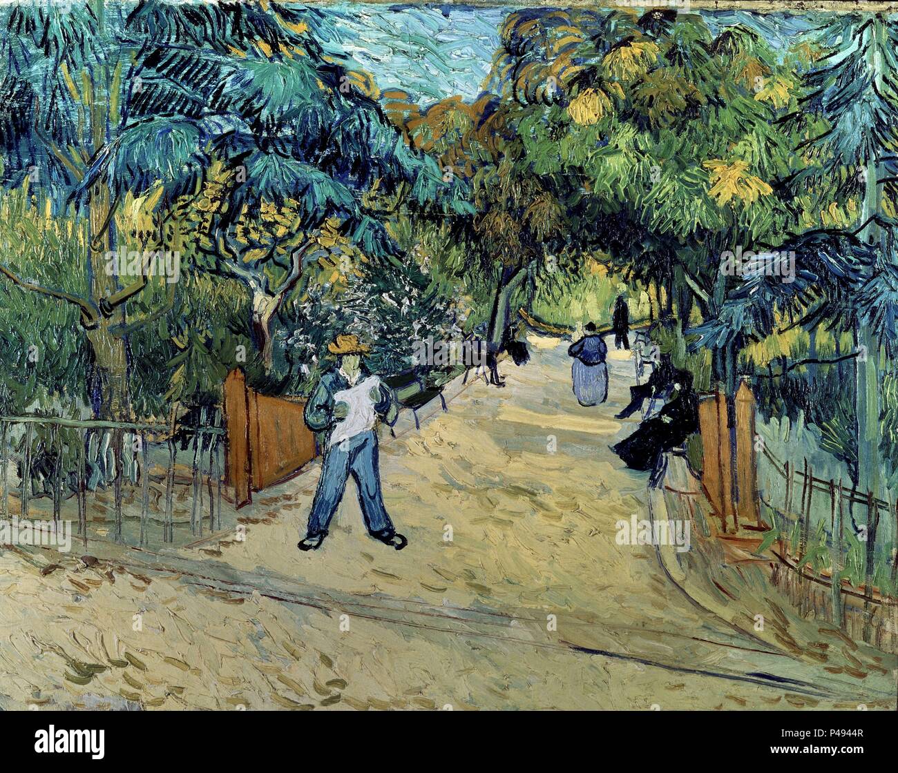 Niederländische Schule. Eingang zum öffentlichen Park in Arles. 1888. Öl auf Leinwand (72 x 91 cm). Washington, Phillips Collection. Autor: Vincent van Gogh (1853-1890). Standort: Private Collection, Washington D. C. Stockfoto