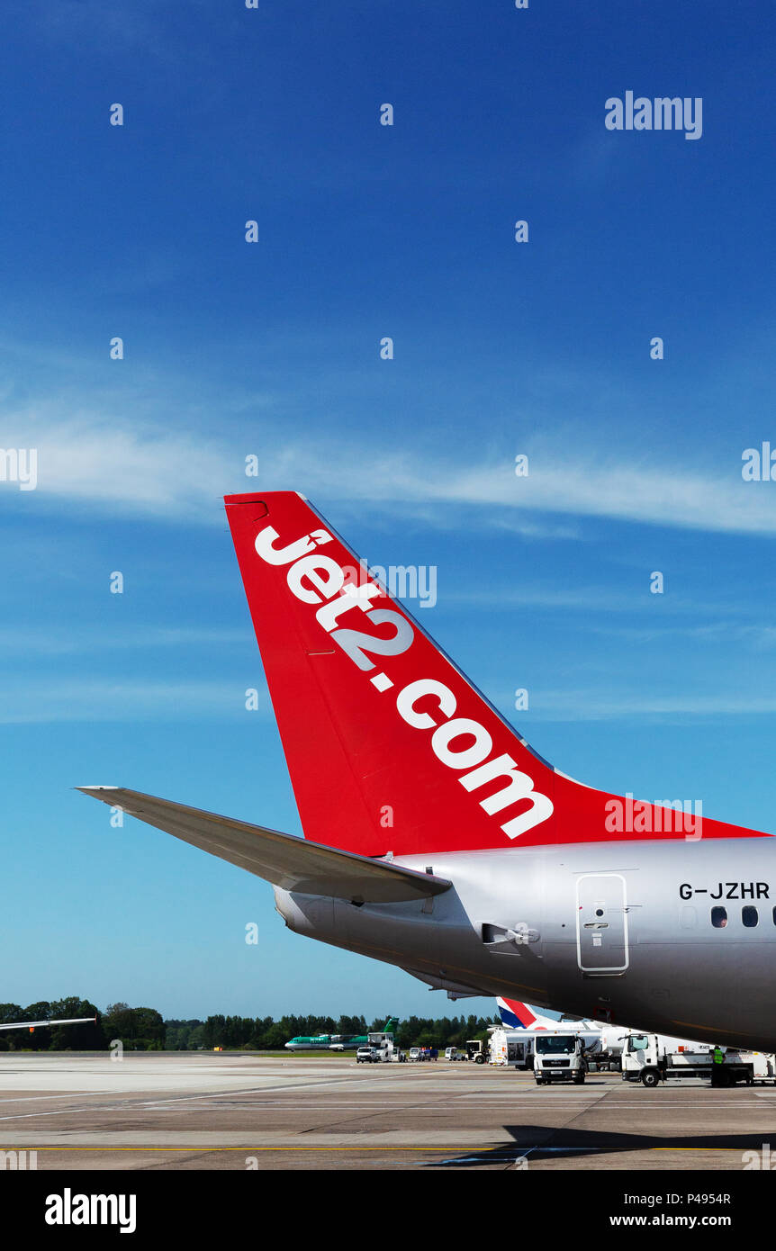 Jet2.Com Höhenleitwerk, Jet2 Airline Stockfoto