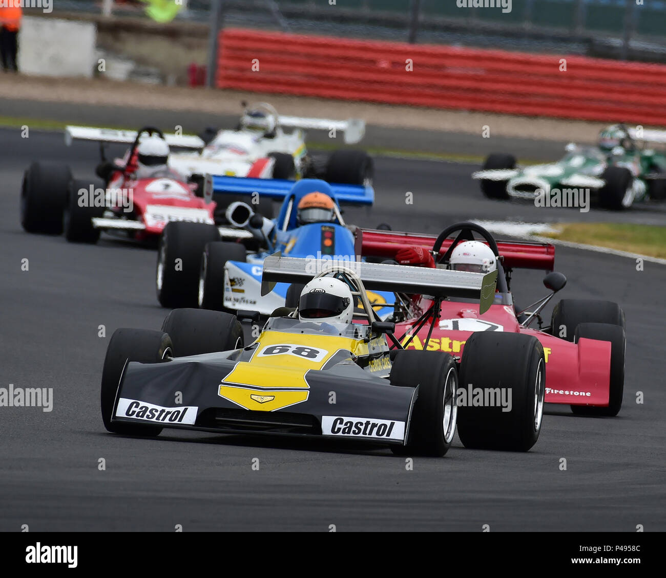 James Murray, Chevron B25, historische Formel 2, internationalen FIA-Serie, HSCC, Silverstone International Trophy historisches Rennen treffen, Juni 2018, Autos Stockfoto