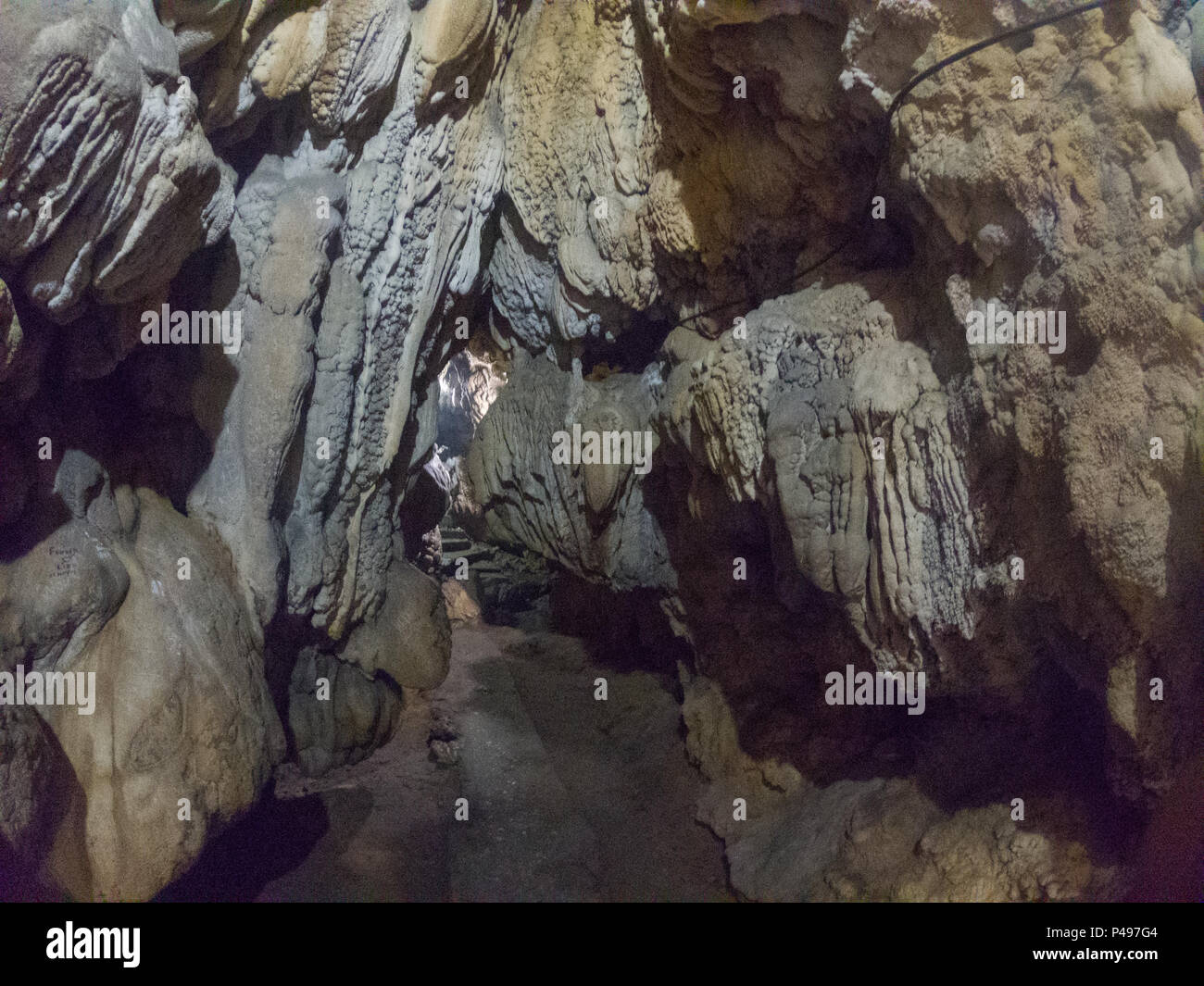 Mawsmai Höhle - Cherrapunjee (Meghalaya, Indien) Stockfoto