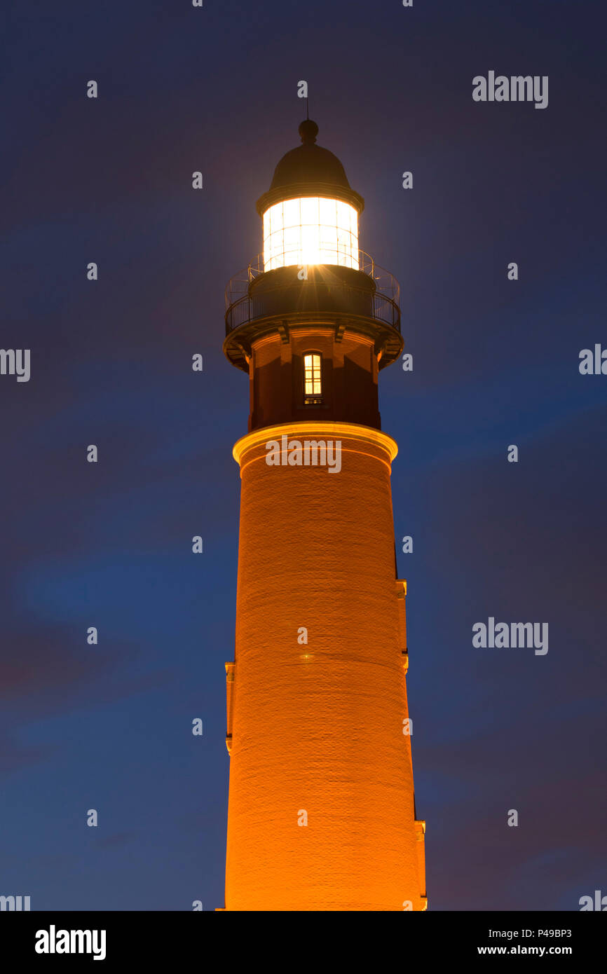 Ponce de Leon Inlet Leuchtturm, Ponce de Leon Inlet Licht Station Museum, Florida Stockfoto