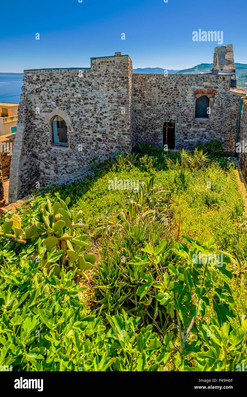 Italien Sardinien Anglona Castelsardo, Schloss der Dorias XII Sec. Stockfoto