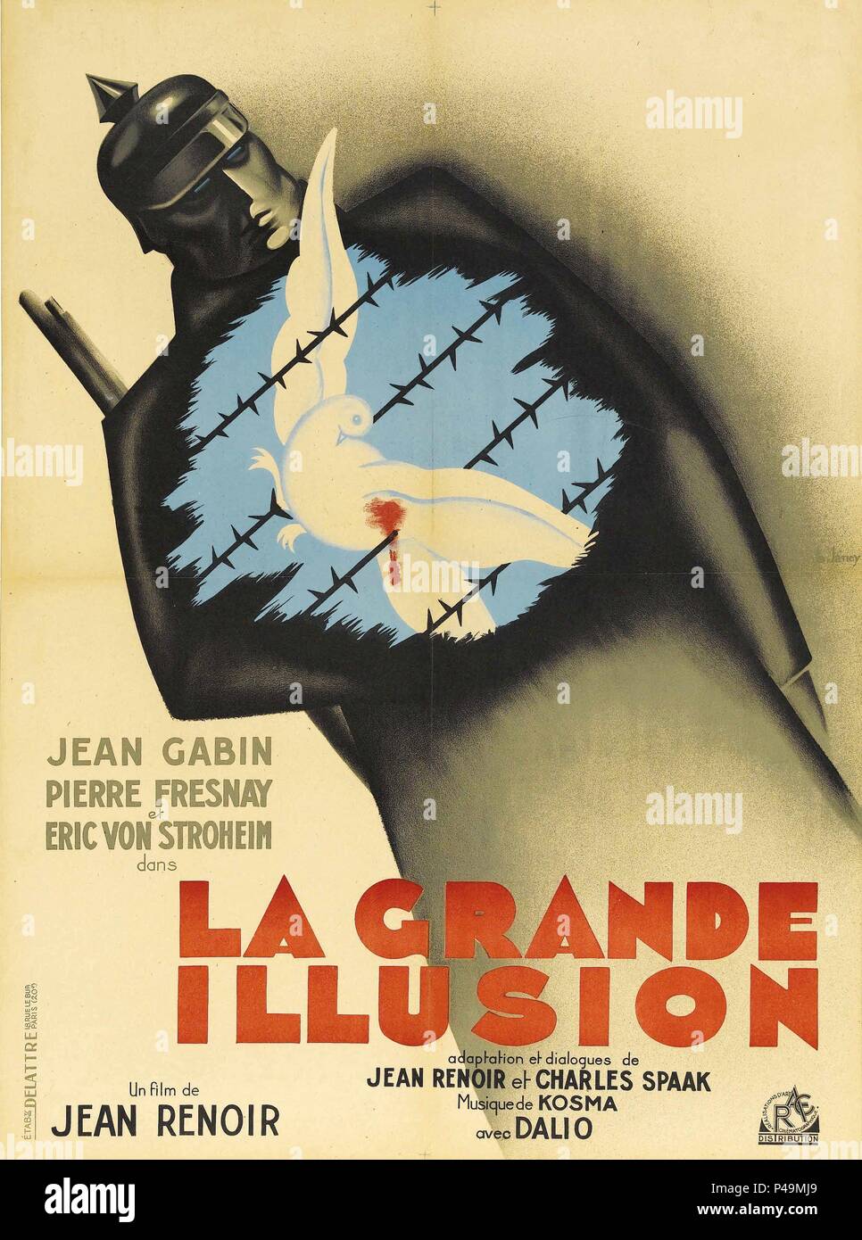 Original Film Titel: LA GRANDE ILLUSION. Englischer Titel: GRAND ILLUSION, DER. Regisseur: Jean Renoir. Jahr: 1937. Credit: REALISATIONEN D'ART CINEMATOGRAPHIQUE/Album Stockfoto