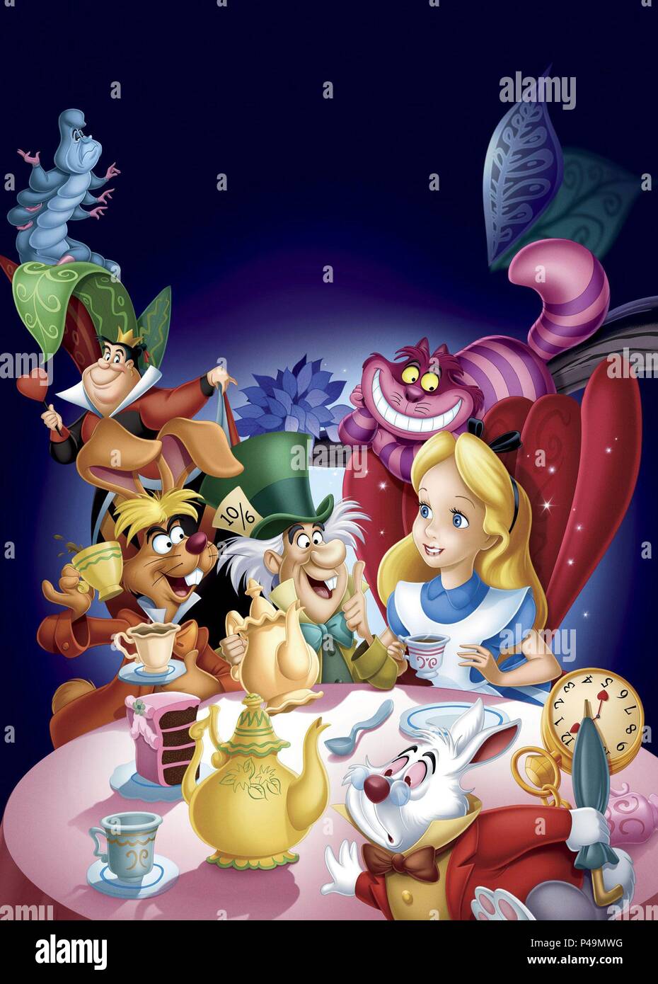 Original Film Titel: Alice im Wunderland. Englischer Titel: Alice im Wunderland. Film Regie: CLYDE GERONIMI, WILFRED JACKSON, HAMILTON LUSKE. Jahr: 1951. Quelle: WALT DISNEY PICTURES/Album Stockfoto