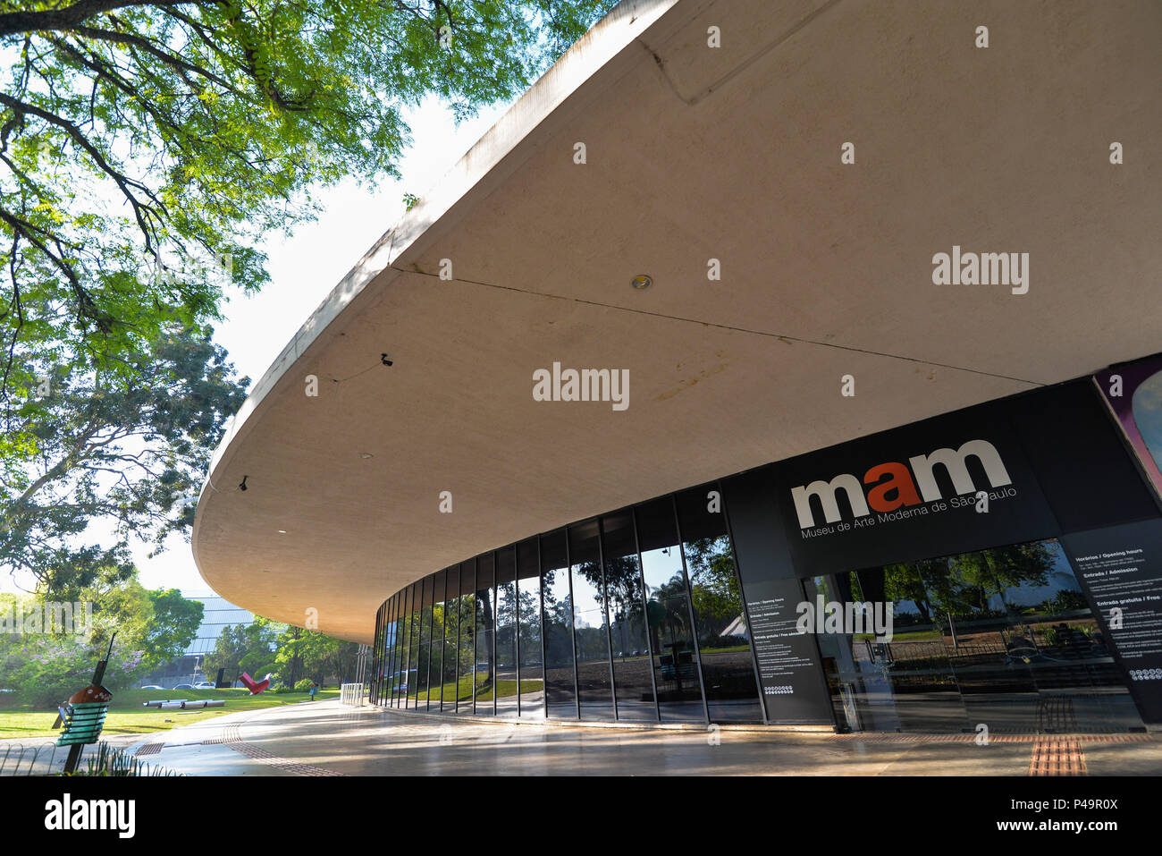 SÃO PAULO, SP - 23.09.2015: Museu de Arte Moderna - O Museu de Arte Moderna o MAM, keine Parque Ibirapuera em São Paulo. (Foto: Bruno Fernandes/Fotoarena) Stockfoto