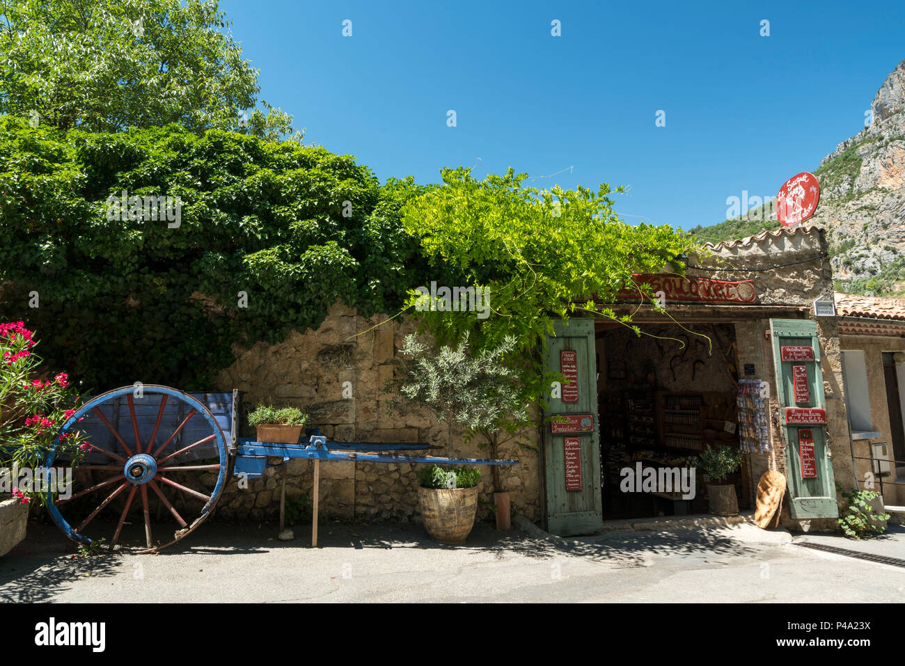 Moustiers Sainte Marie, Provence, Frankreich Stockfoto