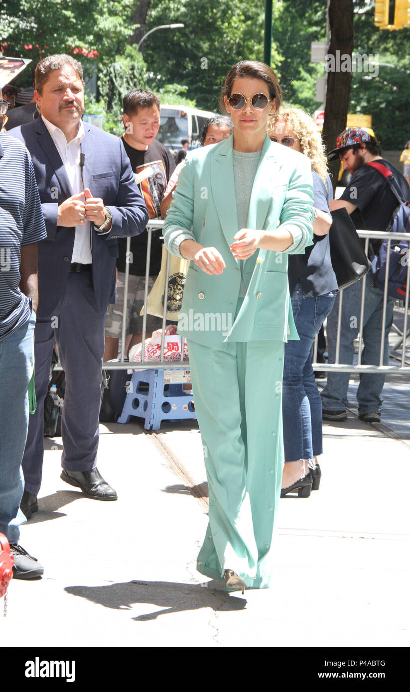 NEW YORK, NY 21. Juni: Evangeline Lilly bei der Förderung von Ihrem neuen Film Ant-Man & Die Wasp in New York City am 21. Juni 2018. Credit: RW/MediaPunch Stockfoto