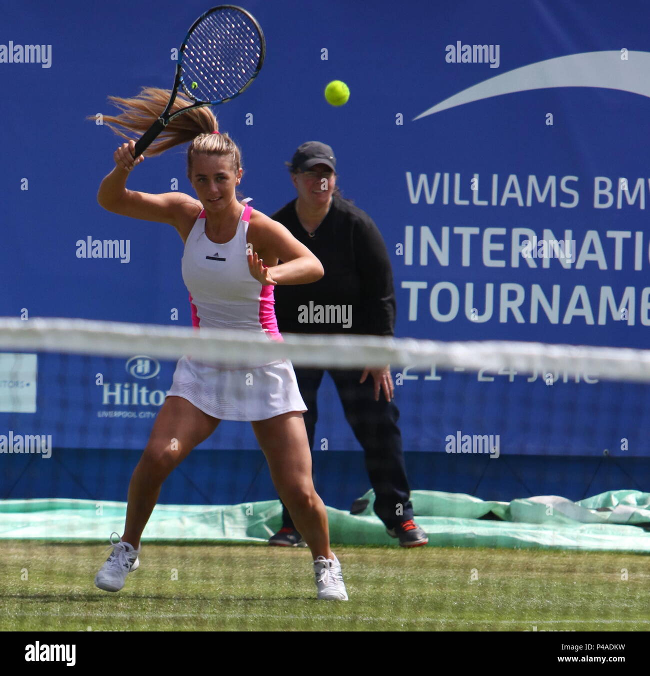 Liverpool, Großbritannien, Bmw International Tennis Turnier in Liverpool, Kredit Ian Fairbrother/Alamy leben Nachrichten Stockfoto